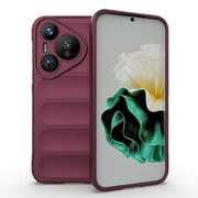 Husa pentru  Huawei Pura 70 Liquid Silicone, Microfibre Lining, Non-Slip Airbag Design, bordeaux