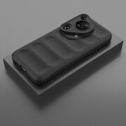 Husa pentru  Huawei Pura 70 Ultra Liquid Silicone, Microfibre Lining, Non-Slip Airbag Design, negru