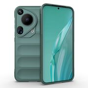 Husa pentru  Huawei Pura 70 Ultra Liquid Silicone, Microfibre Lining, Non-Slip Airbag Design, verde