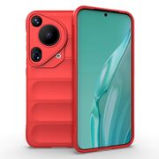Husa pentru  Huawei Pura 70 Ultra Liquid Silicone, Microfibre Lining, Non-Slip Airbag Design, rosu