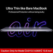 Carcasa pentru MacBook Air 13 2025 / 2024 / 2022 M4, M3, M2 Hard Shell Frost, transparent mat