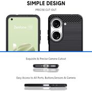 Husa pentru Asus Zenfone 10 Liquid Carbon Silicone, negru
