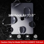 Carcasa pentru MacBook Air 13 2025 / 2024 / 2022 M4, M3, M2 Hard Shell Frost, transparent mat