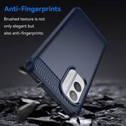 Husa pentru Nokia X30 Liquid Carbon Silicone, navy blue