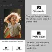 Husa pentru iPhone 13 Pro, DIY customizabil cu ecran E-ink, NFC Photo Display, negru