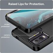 Husa pentru Nokia C22 Liquid Carbon Silicone, negru