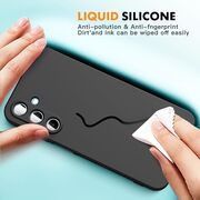 Husa pentru Samsung Galaxy A35 5G Liquid Silicone, negru