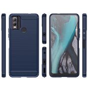 Husa pentru Nokia C22 Liquid Carbon Silicone, navy blue