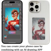 Husa pentru iPhone 13 Pro, DIY customizabil cu ecran E-ink, NFC Photo Display, negru