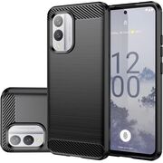 Husa pentru Nokia X30 Liquid Carbon Silicone, negru