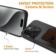 Husa pentru iPhone 13 Pro, DIY customizabil cu ecran E-ink, NFC Photo Display, negru