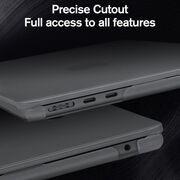 Carcasa pentru MacBook Air 13 2025 / 2024 / 2022 M4, M3, M2 Hard Shell Frost, negru mat