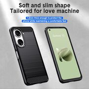 Husa pentru Asus Zenfone 10 Liquid Carbon Silicone, negru