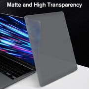 Carcasa pentru MacBook Air 13 2025 / 2024 / 2022 M4, M3, M2 Hard Shell Frost, negru mat