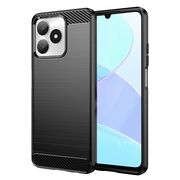Husa pentru Realme Note 50 Liquid Carbon Silicone, negru