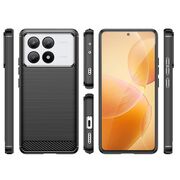 Husa pentru Xiaomi Poco X6 Pro Carbon Silicone, negru