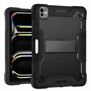 [Pachet 360°] Husa + folie sticla iPad Pro 13 (2024) Techsuit Rugged TabShell, negru