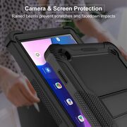 [Pachet 360°] Husa + folie sticla Lenovo Tab M10 3rd Gen (TB328FU/TB328XU) Techsuit Rugged TabShell, negru