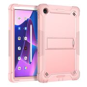[Pachet 360°] Husa + folie din sticla pentru  Lenovo Tab M10 Plus 10.6 inch (3rd gen) TB-125F, TB-128F Rugged Heavy Duty - roz