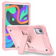 [Pachet 360°] Husa + folie din sticla pentru  Lenovo Tab M11 Rugged Heavy Duty - roz