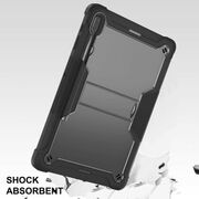 [Pachet 360°] Husa + folie sticla Samsung Galaxy Tab S7 FE Techsuit Rugged TabShell, negru