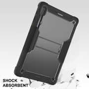 [Pachet 360°] Husa + folie sticla Samsung Galaxy Tab S8 Plus / S7 Plus 12.4 Techsuit Rugged TabShell, roz