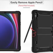 [Pachet 360°] Husa + folie sticla Samsung Galaxy Tab S9 Techsuit Rugged TabShell, negru