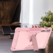 [Pachet 360°] Husa + folie sticla Samsung Galaxy Tab S9 FE Plus, Tab S10 Plus Techsuit Rugged TabShell, roz
