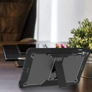 [Pachet 360°] Husa + folie sticla Samsung Galaxy Tab S9 Plus Techsuit Rugged TabShell, roz