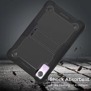 [Pachet 360°] Husa + folie din sticla pentru  Xiaomi Redmi Pad SE Rugged Heavy Duty - negru