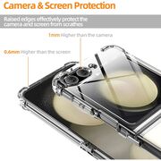 Husa pentru Samsung Galaxy Z Flip 5 Anti-Shock 1.5mm, reinforced corners, transparent
