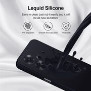 Husa pentru Oppo Reno 11F Liquid Silicone, subțire, captusita cu microfibra, anti amprentă, protectie cameră foto, lavanda
