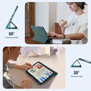 Husa pentru Apple iPad Pro 11" (2024) cu functie wake-up/sleep si compartiment pentru Apple Pen, tip stand, verde inchis