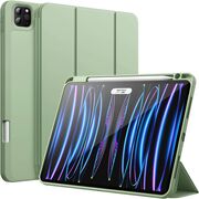 Husa pentru Apple iPad Pro 11" (2024) cu functie wake-up/sleep si compartiment pentru Apple Pen, tip stand, verde deschis