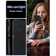 Husa pentru Honor 200 Lite Liquid Silicone, subțire, captusita cu microfibra, anti amprentă, protectie cameră foto, negru