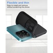 Husa pentru Honor 200 Lite Liquid Silicone, subțire, captusita cu microfibra, anti amprentă, protectie cameră foto, negru
