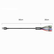 Cablu de date Type-C Baseus Rapid Series, 4in1, CA1T4-A01, negru