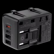 Adaptor incarcator universal priza de calatorie All in one WorldWide PD20W cu porturi de incarcare 2 x USB, 2 x Type-C EU, UK, AUS, US, negru