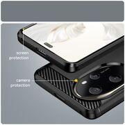 Husa pentru Honor 200 Carbon Liquid Silicone, negru