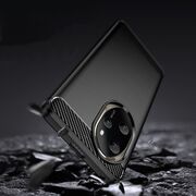 Husa pentru Honor 200 Carbon Liquid Silicone, negru