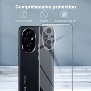 Husa pentru Honor 200, Slim Anti-Shock 1.5mm, cu protectie lentile, Transparent
