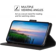 Husa pentru Honor 200 Lite tip carte 360 Kickstand cu sloturi pentru card, negru