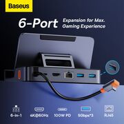 Docking Station GamerX PD100W, 4K@60Hz Baseus, B00052900811-00