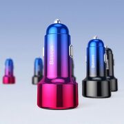 Incarcator auto bricheta Type C Baseus Magic, 45W, multicolor
