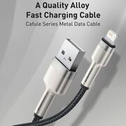 Cablu de date USB la Lightning Baseus, 2.4A, 1m, mov, CALJK-A05