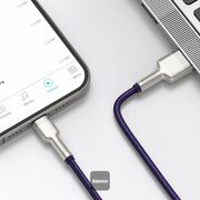 Cablu de date Baseus, USB la Lightning, 2.4A, 2m, mov, CALJK-B05