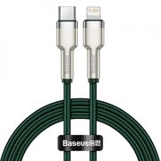 Cablu date Type-C la Lightning Baseus, 20W, 1m, CATLJK-A06, verde