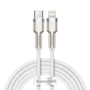 Cablu de date Type C Baseus, 20W, 2m, alb, CATLJK-B02