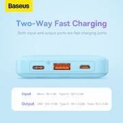 Power bank, baterie externa Baseus, 20W, 10000mAh, P10022801313-00