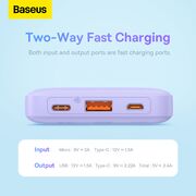 Power bank, baterie externa Baseus, 20W, 10000mAh, P10022801513-00